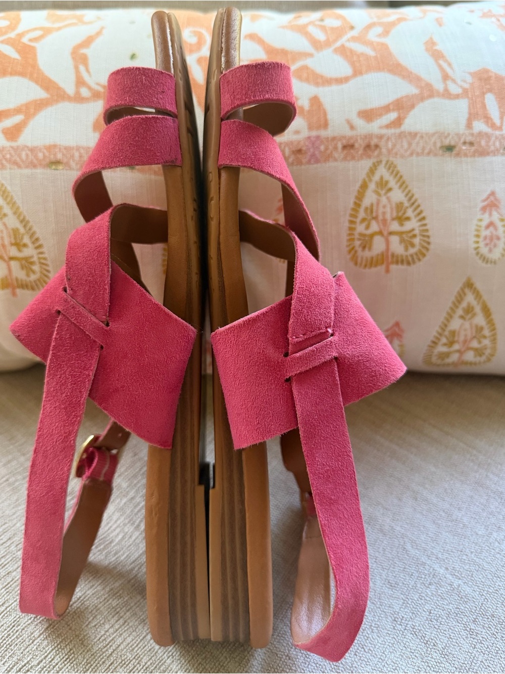 Franco Sarto Gia Hot Pink Sandals. Women's Size 9.5. - Picture 3 of 11